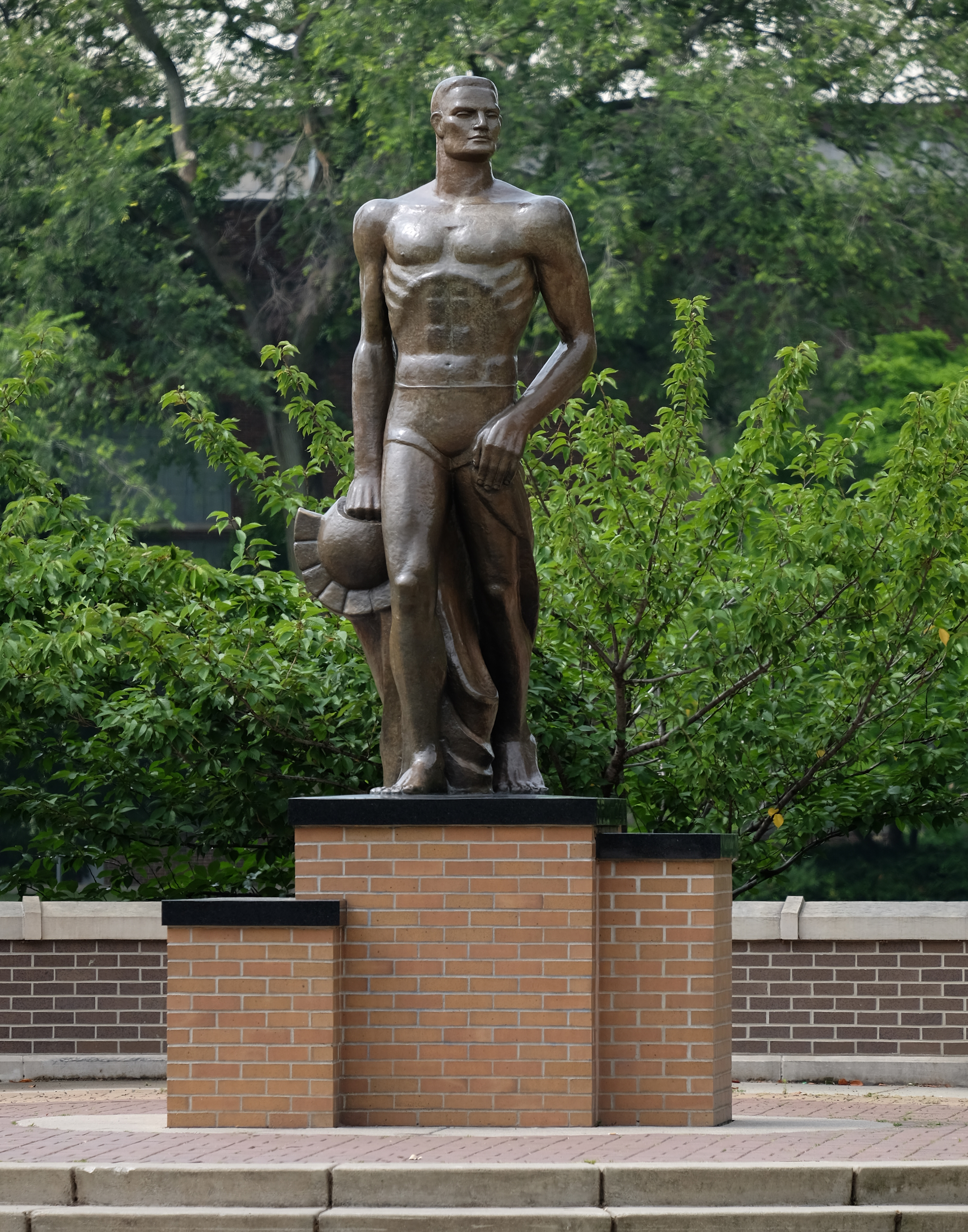 Sparty statue on MSU campus 